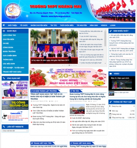 WEBSITE TRƯỜNG THPT HOÀNG MAI